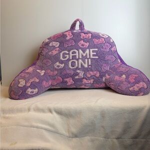 Game On Purple Backrest Pillow